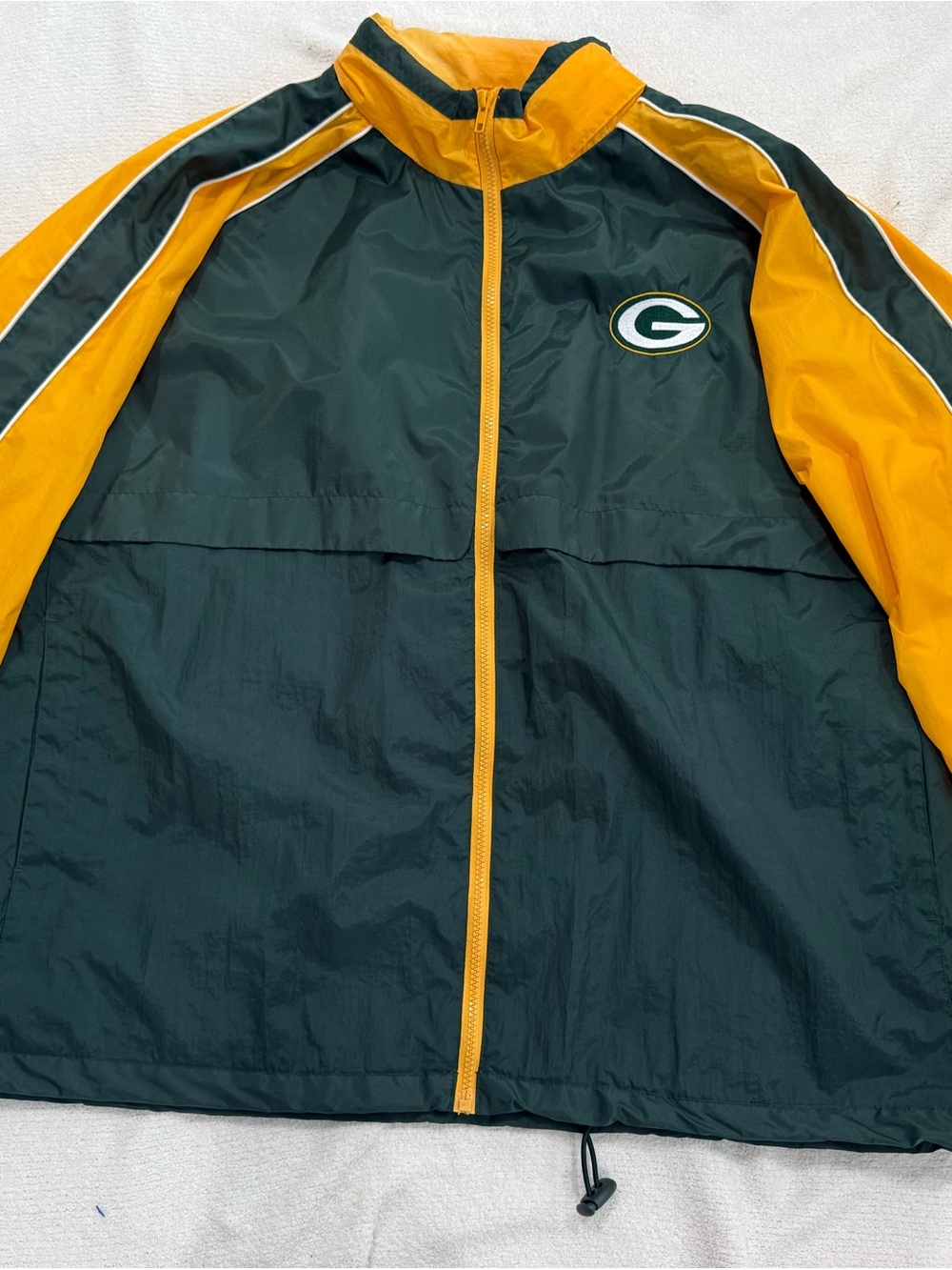 Title: VTG 90s Logo Athletic Green Bay Packers Windbreaker